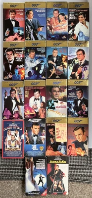 18 James Bond Movies VHS lot - see description for titles - Image 1 of 4