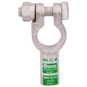 FUSION 4002U Battery Terminal,Straight,Crimp 25KE01 - Picture 1 of 1