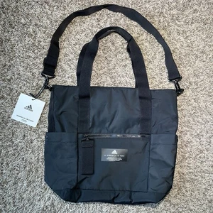 Adidas Womens All Me 2 Tote Bag Gym Training Shoulder Strap Black NEW - Picture 1 of 6