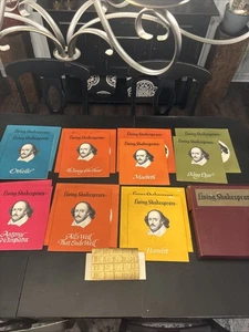 Living Shakespeare 7 Disc Set With Scripts/Booklets 1962 Vinyl NM/MINT - Imagen 1 de 12