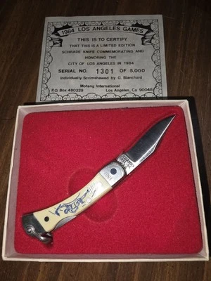 Cuchillo Schrade 511SC "Los Angeles 1984" Edición Limitada con Caja y Certificado-#1301 Foto 1 de 4
