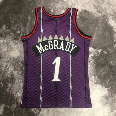 Camiseta deportiva retro retro Toronto Raptors Tracy McGrady 1999 púrpura clásicos swingman Foto 1 de 4