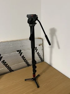 Manfrotto 561BHDV-1 4 Section Aluminium Fluid Video Monopod and Head - Picture 1 of 18