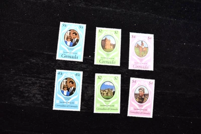 GRANADA S 1051-1053 + GRANADINAS S 440-442 1981 BODA REAL MNH Foto 1 de 3