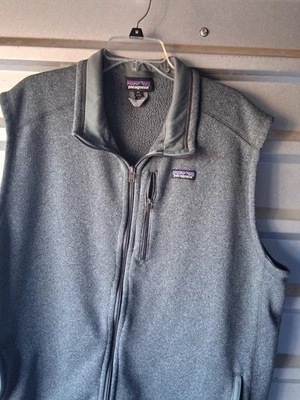 Patagaonia Vest Men's 3XL Gray/Green Full Zip Outdoor Hiking Pockets Preppy  - Image 1 of 4