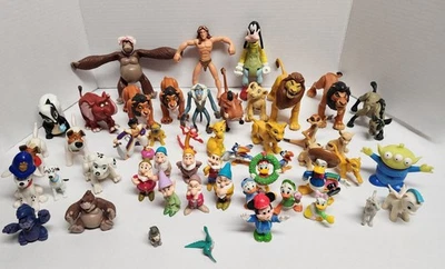 Large Lot of 49 Disney Toy Figures Assortment of Characters Modern & Vintage PVC - Image 1 of 4