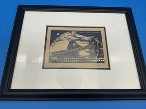 E.M. Washington Woodblock Framed Signed Charles Evers 1936 Print - Picture 1 of 7