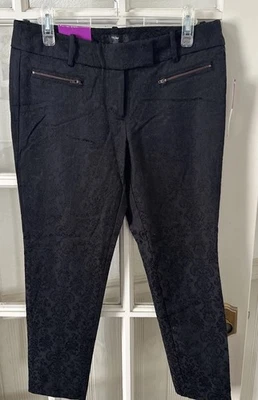 Pantalones cortos Mossimo para mujer 8 jacquard negro tiro medio nuevos con etiquetas Foto 1 de 4