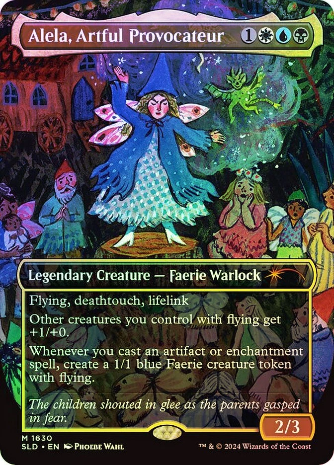 MTG FOIL Alela, Artful Provocateur Secret Lair 1630 Borderless  - Secret Lair - Image 1 of 1