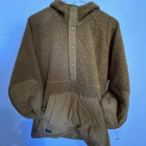 Saucony Unisex Recovery Sherpa Pullover Apparel Bronze L - Picture 1 of 4