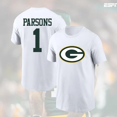 HOT DEAL! Micah Parsons #1 Green Bay Name & Number Player Gift For Fan Fastship - Image 1 of 4