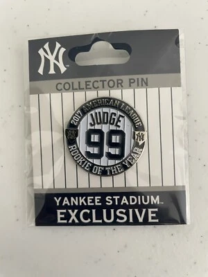Aaron Judge 2017 Rookie Of The Year Pin New York Yankees Stadium Exclusive Rare - Image 1 of 4