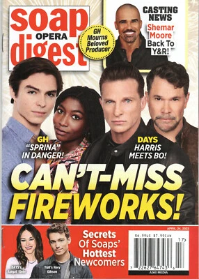 SOAP OPERA DIGEST April 24 2023 Nicholas Chavez Steve Burton Peter Reckell - Image 1 of 3