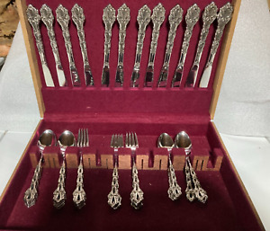 Oneida Community CHANDELIER Stainless Flatware Lot of 55 Pieces