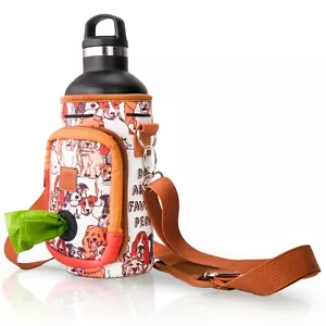 Made Easy Kit Water Bottle Carrier w/ Pocket for Dog Waste Bags, Shoulder Strap - Picture 1 of 160
