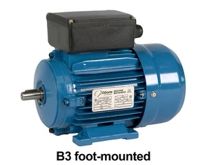 Single phase electric motor 1.5 kw 4 pole 1500 rpm capacitor-start 50 Hz 230V - Picture 1 of 7