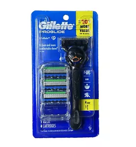 Mango de afeitar Gillette ProGlide + 4 cartuchos nuevo 5 hojas - Imagen 1 de 2