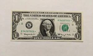 1963A⁕ One Dollar Star Note - Crisp Choice Uncirculated, Better Date/Type $1** - Picture 1 of 4