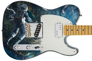 Guitar Skin Axe Wrap Re-skin Bass Electric Reface DIY Space Earth Oddity 1271 - Picture 1 of 17