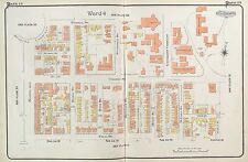1910 CHARLES E GOAD CANADA UNIVERSITY OF TORONTO RUSSELL ST - CECIL ST ATLAS MAP