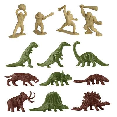 TimMee Processed Plastic Prehistoric Dinosaur Cavemen Tim Mee Dino Figures USA - Image 1 of 4