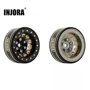 Injora 1,0" Plus Messing Beadlock Rad für 1/24 1/18 RC Crawler SCX24 TRX4M FCX24 - Bild 1 von 19
