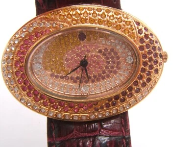 RELOJ PULSERA SUZANNE SOMERS DE COLECCIÓN BISEL Y ESFERA DE CUARZO FUNCIONANDO Foto 1 de 4