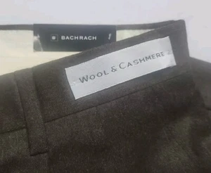 Bachrach Wool Casmere Pants Slaks Pants 36W 30L Brown Mens - Picture 1 of 7