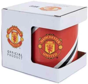 Manchester United Mug Boxed Official Licensed Gift Merchandise Core Stripe FC - Picture 1 of 4