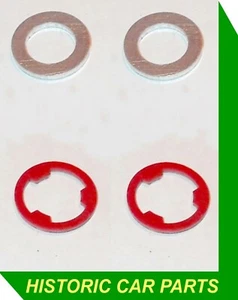 MG TD 1250cc 1950-53 - H2 SU Carb Float Chamber Overflow SEALING WASHERS - Picture 1 of 1