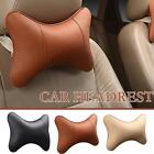 Car Neck Pillows Headrest Rest Cushion Leather Ice Auto Silk Travel Soft H3R6