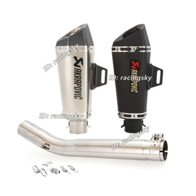 Silenciador de tubo de escape medio negro para motocicleta Suzuki GSXR1000 2005-2006 Foto 1 de 4