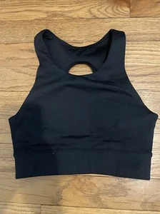 Zella NWOT Exhale Studio Lite Sports Bra Black Size XXS - Picture 1 of 3