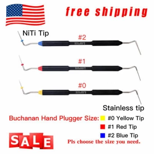 USA Dental Sybronendo Endo Buchanan Hand Plugger Niti Tip Fill Obturation-0,1,2 - Bild 1 von 6