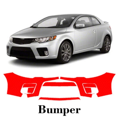 Película de protección de pintura PPF precortada para parachoques delantero para KIA Forte Koup 2010-2013 Foto 1 de 4