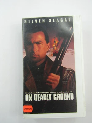 On Deadly Ground VHS Steven Seagal Adventure Action Rental Clamshell 1994 - Image 1 of 4