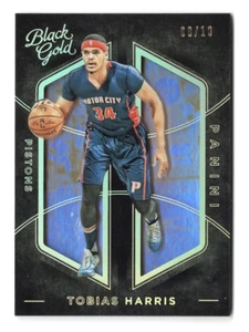 Tobias Harris 2015-16 Panini Baloncesto Negro Dorado TARJETA OFICIAL DE NOVATO Holofoil - Imagen 1 de 2