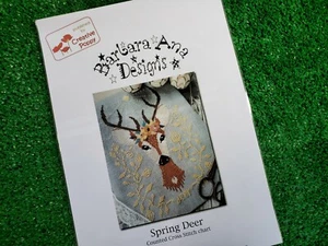 Spring Deer - Cross Stitch Pattern Barbara Ana Designs Creative Poppy - Picture 1 of 5