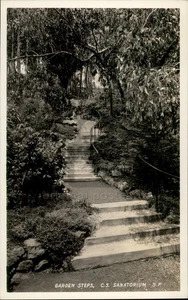 RPPC San Francisco,CA C. S Sanatorium Garden Steps California Real Photo - Picture 1 of 5