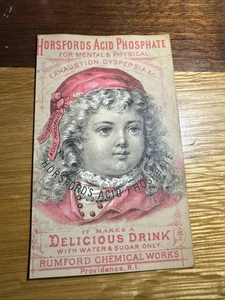 E. Blatchford Trade Card-Horsford’s Phosphate-Druggist-Rockport, MA. U473 - Picture 1 of 2