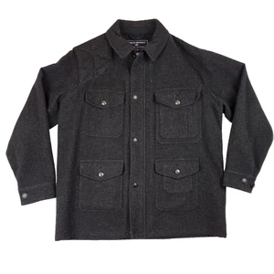 Polo Sport Ralph Lauren 100% Wool Mackinaw Hunting Jacket Size Large Full Zip - Picture 1 of 7