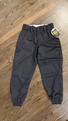 Pantalón Wilson de béisbol softbol para mujer talla mediana negro cintura elástica nuevo con etiquetas Foto 1 de 3