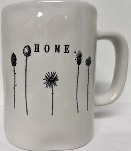 Early Rae Dunn Magenta Mug HOME With Flowers - Picture 1 of 9
