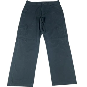 Wrangler Workwear Cargo Trousers Mens Size 34W 30L Black Utility Pockets Outdoor - Picture 1 of 14