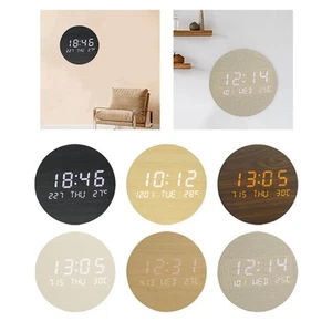 7.5" Wall Clock LED Large Display 12/24 Hour Electronic Wall Clock - Picture 1 of 43