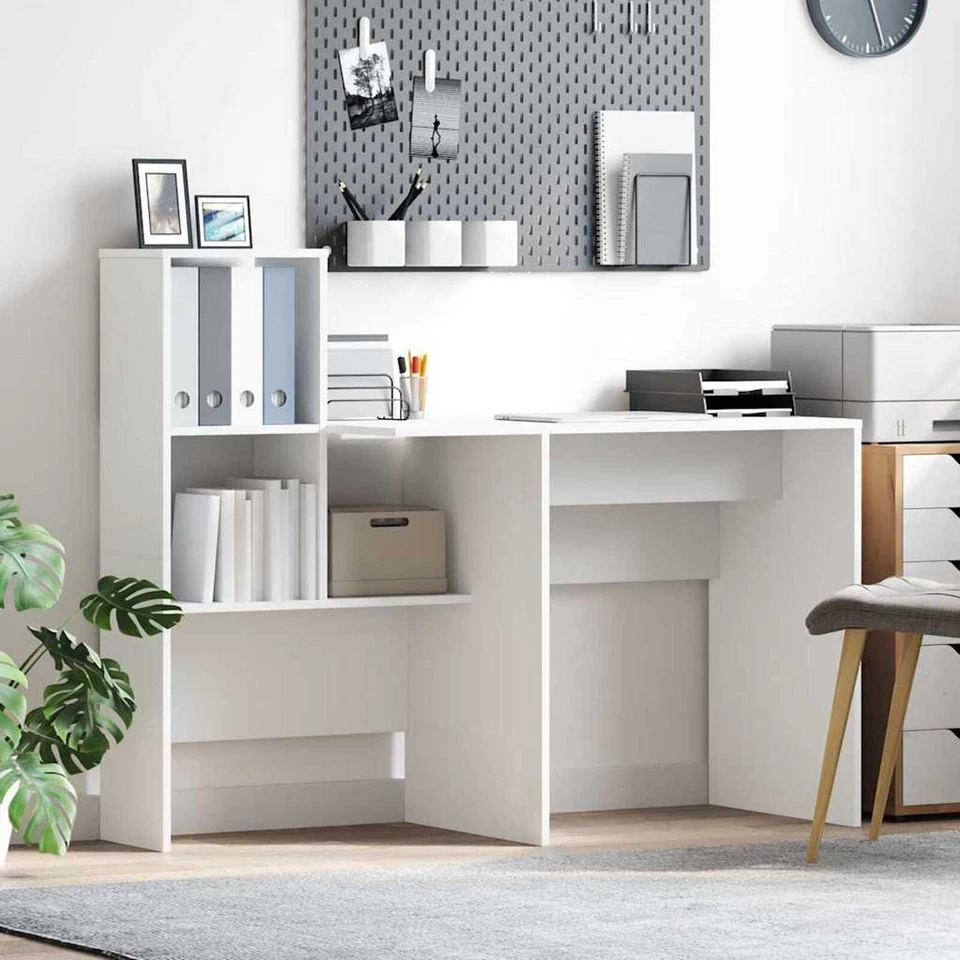 Computer Büro Schreibtisch Tisch Arbeitsplatz Heim Aufbewahrung Schrank Schrank mit Regalen - Bild 1 von 1