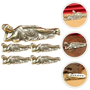 5 Pcs Reclining Buddha Ornament Sculpture Ornaments Small Statue Decor - Imagen 1 de 12