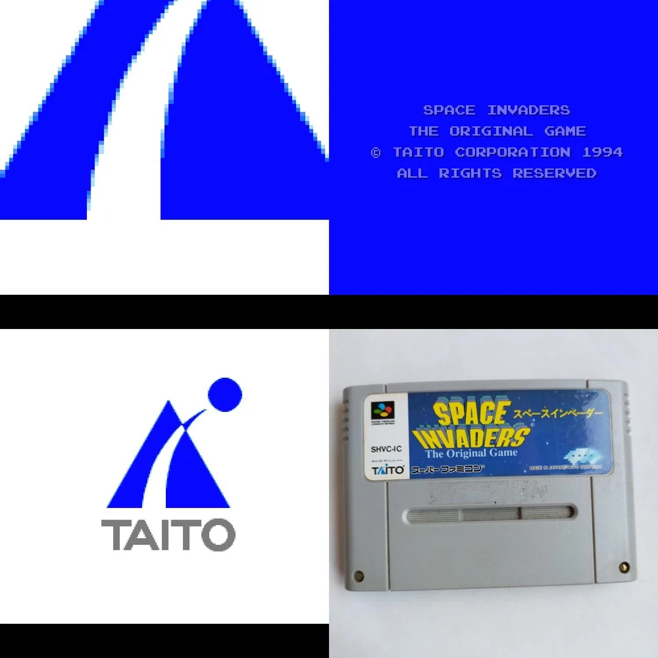 Space Invaders Taito pre-owned Nintendo Super Famicom SFC SNES T - Image 1 of 4