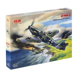 ICM 48102 Plastic model aircraft 1:48 Messerschmitt Bf109F-2 WWII German fighter - Picture 1 of 24
