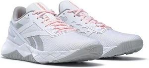 Reebok Women's Nanoflex TR Cross Trainer G58950 White/Gray/Pink Size 9.5M - Picture 1 of 6